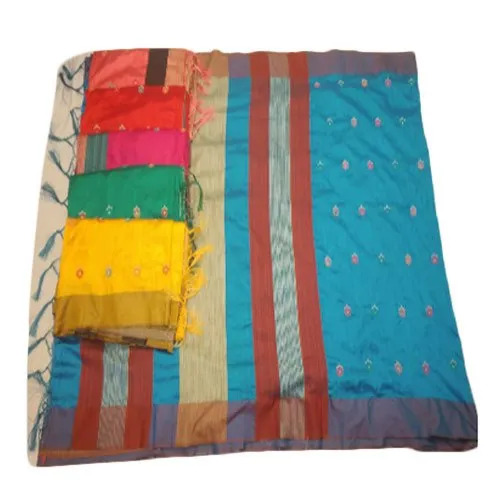 Ladies Linen Embroidered Saree