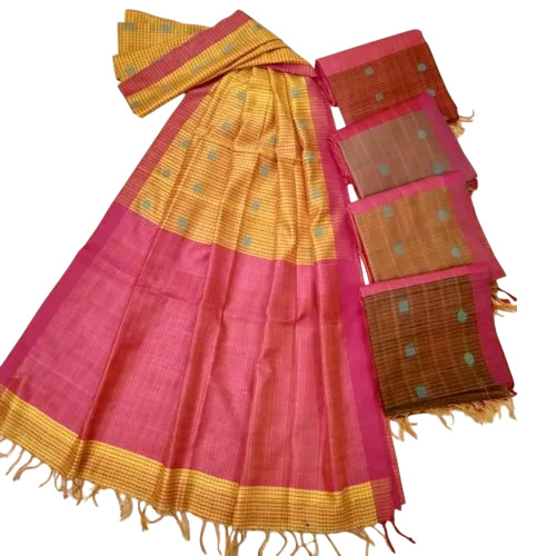 Linen Tissue Saree - Color: Multicolor