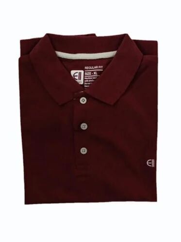 Maroon Half Sleeve Cotton T Shirt
