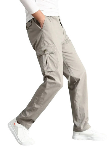 Mens Gray Cargo Pant - Feature: Comfortable