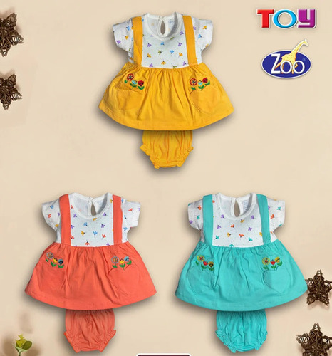 Printed Cotton Fabric Infant Wear Set