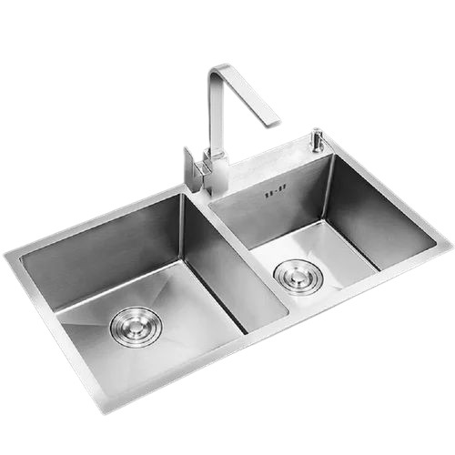 Rectangular Double Bowl Kitchen Sink