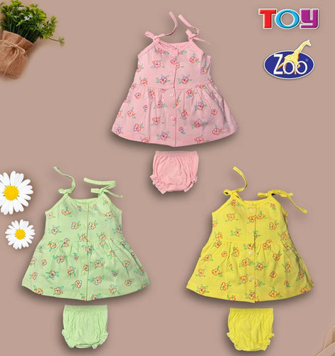 Sleeveless Cotton Fabric Infant Wear