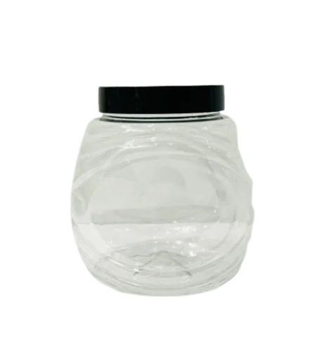 Transparent Round Pet Jars