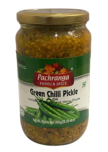 800G Pachranga Green Chilli Pickle - Feature: Spicy & Tangy Flavor