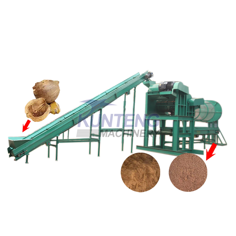Automatic Coconut Shell Fiber Extraction Machine - Color: Customized
