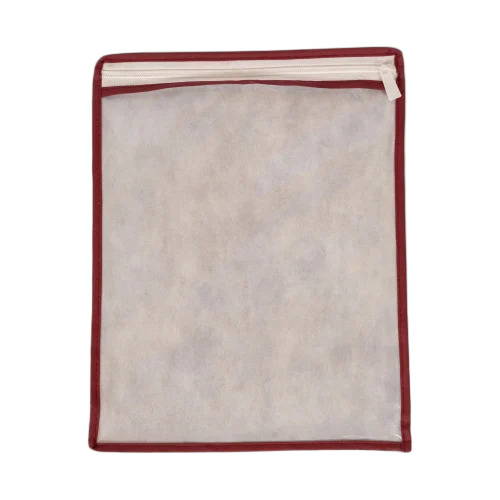 Brown Printed Pvc Non Woven Saree Packing Bags