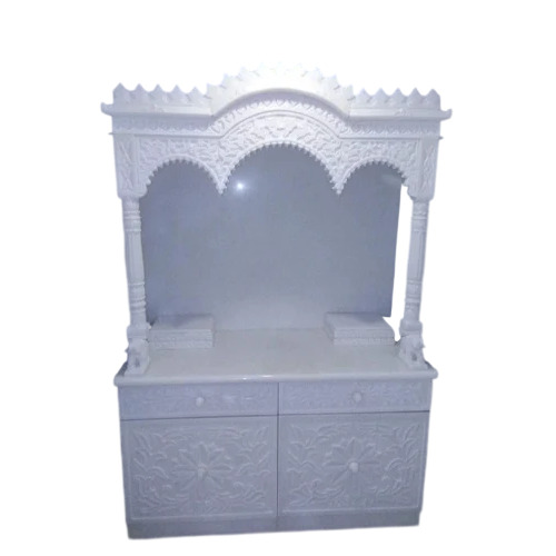 Carved White Marble Home Temple