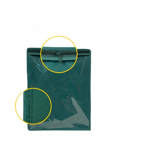 Green Plain Pvc Non Woven Saree Packing Bags