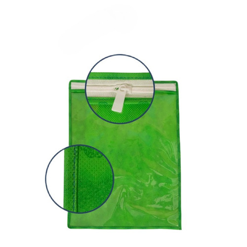Green Printed Pvc Non Woven Saree Packing Bags