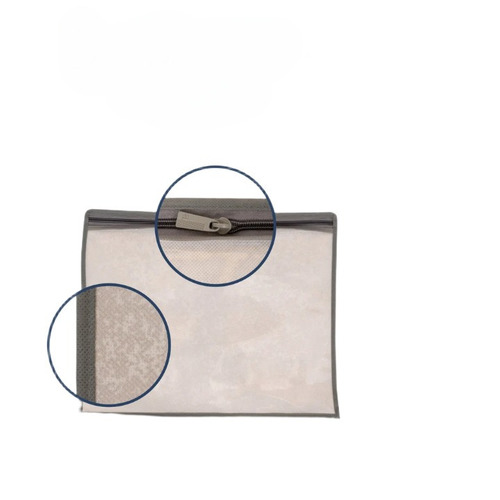 Grey Plain Pvc Non Woven Saree Packing Bags With Loop Handle