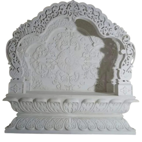 Hand Carved Rajnagar Marble Vedi Temple