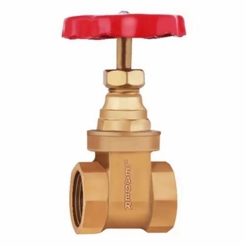 Leader Pn 16 Gun Metal Bronze Screwed Gatesluice Valve Valve Size:1 Inch - Color: Black