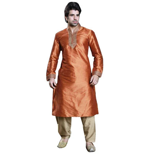 Mens Silk Kurta Pajama Set