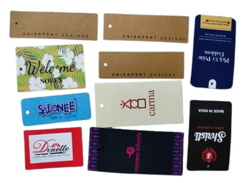 Multicolor Garment Hang Tag