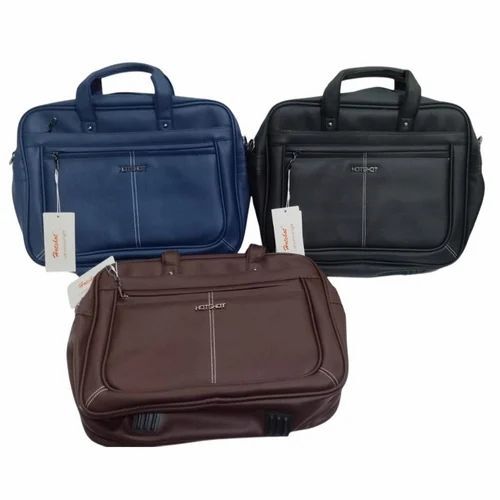 Multicolor Leather Laptop Bag