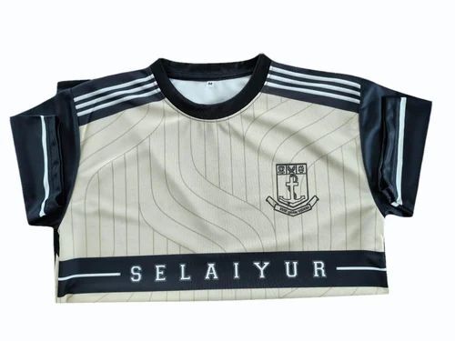 Off White Men Polyester Sublimation T Shirt