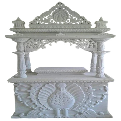 Rajnagar White Marble Home Temple