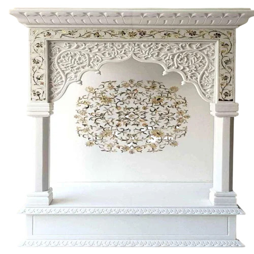 White Marble Pooja Home Temple