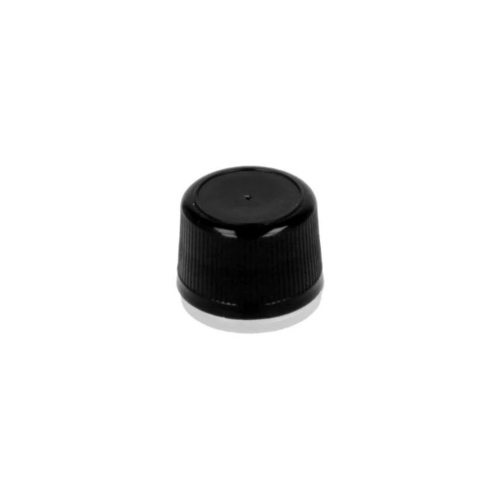 Black Plastic Bottle Cap