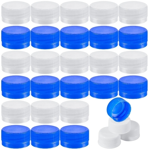 Dandat 30 Pcs Water Bottles Caps - Color: White