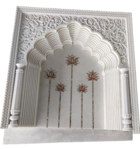 Designer Super White Marble Temple