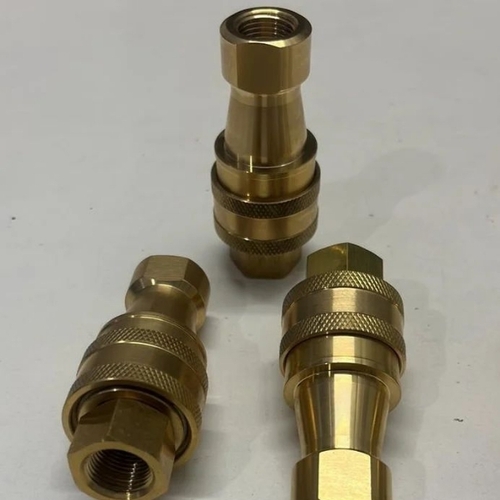 Hydraulic brass quick coupling