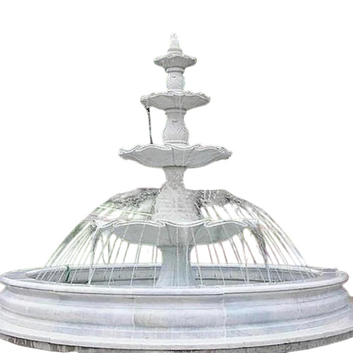 Makrana White Marble Water Fountain