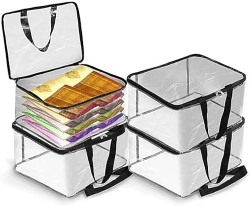 Pvc Plain Transparent Saree Cover Bag