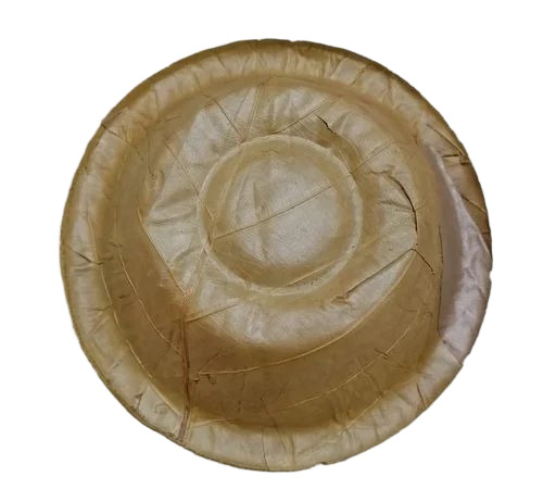 Round Plain Areca Leaf Bowl