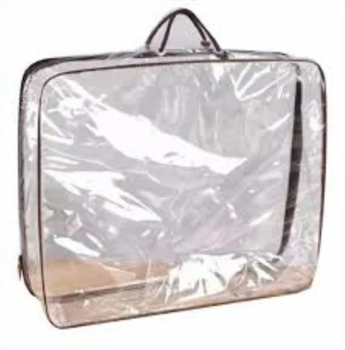 Zipper Plain Blanket Transparent Bag