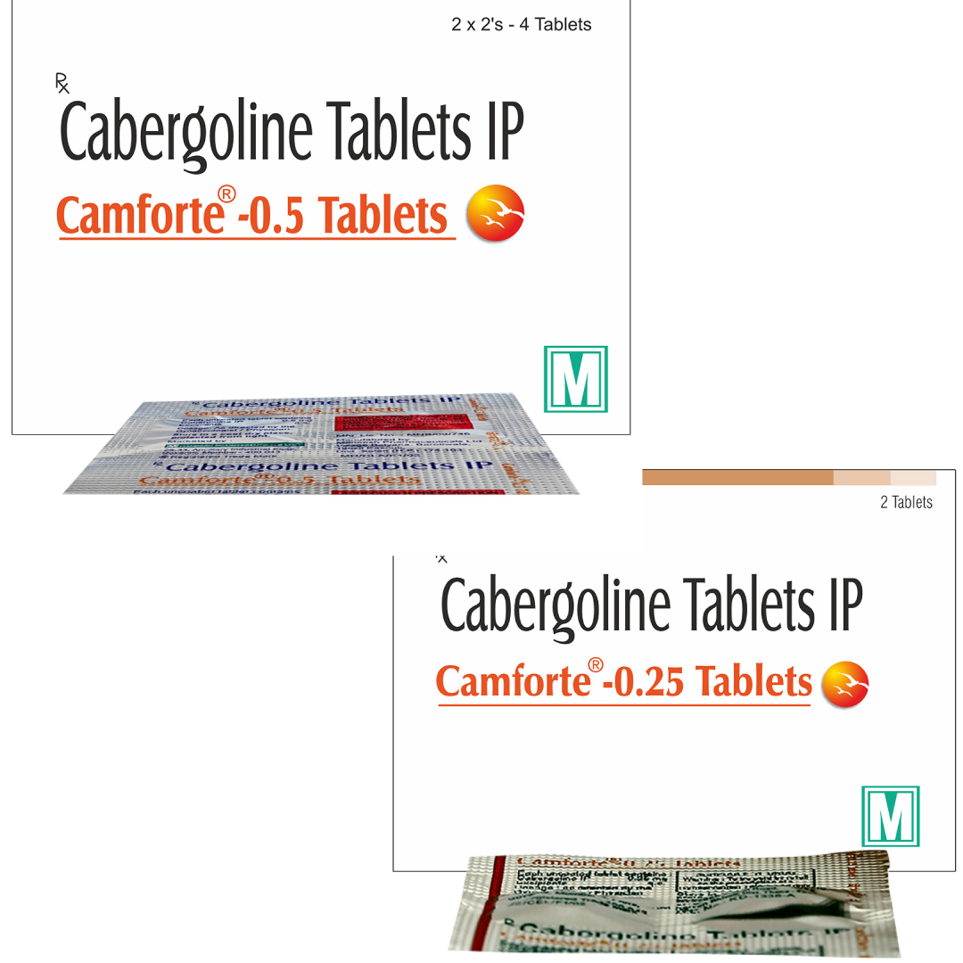 Cabergolin Tablets (Camforte) 0.25mg/0.5mg
