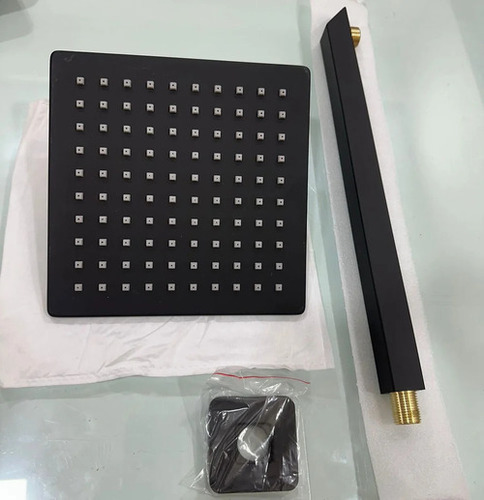 Rkv Ss Black Elegant Overhead Shower