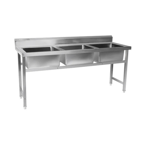 SS 3 Sink Dish Wash Unit