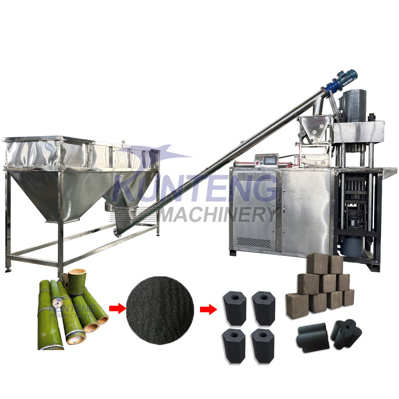 Stainless Steel Coal Powder Asphalt Powder Hydraulic Briquetting Machine,charcoal Briquetting Machine - Briquette Size: Customized
