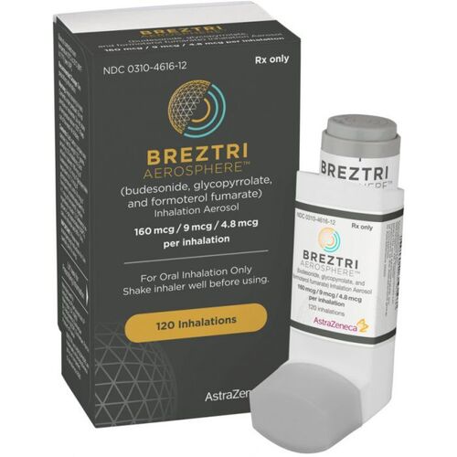Breztri Aerosphere Glycopyrronium Formoterol Budesonide Inhaler 