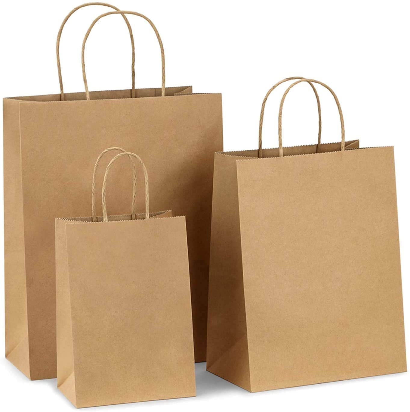 Brown Paper Bag - Coating Type: Water-Base Varnish / Uncoated (Eco Natural Look)