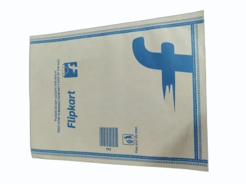 Brown Rectangular Kraft Paper Courier Bag