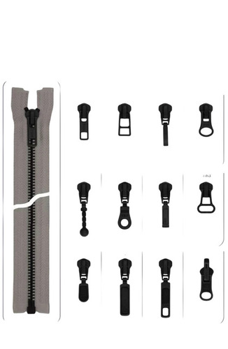 Black Oxidized Metal Zipper No 5