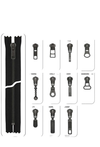 Brass Metal Zipper No 5