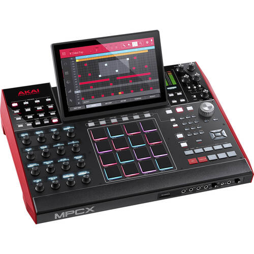 Akai Professional MPC X स्टैंडअलोन म्यूजिक प्रोडक्शन सेंटर जिसमें सैंपलर और सीक्वेंसर है