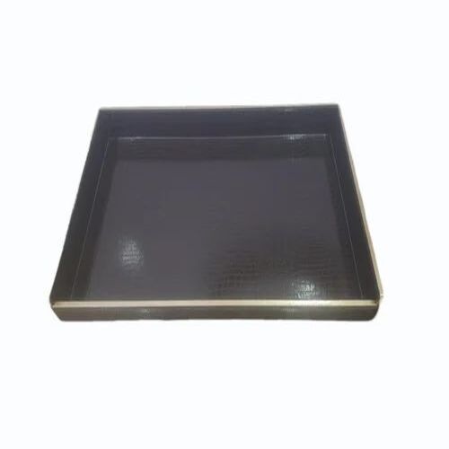 Designer Leather Tray Set