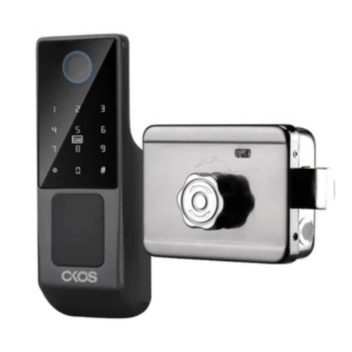 Okos Fingerprint Door Lock For Metal Door Waterproof Gate RFID Lock Code