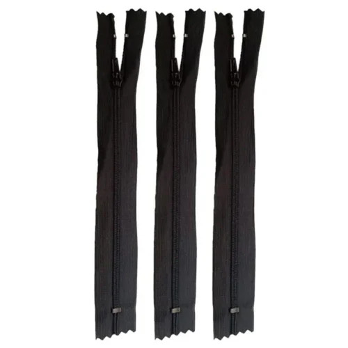 Plain 18 Inches Black Zipper