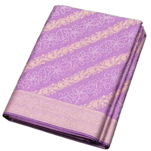 Premium Dull Moss Pata Saree - Color: 6