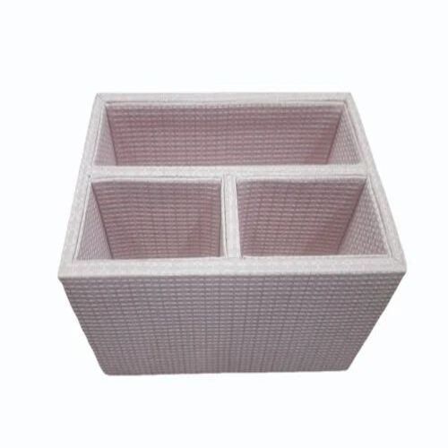 Rectangular Leather Cutlery Holder