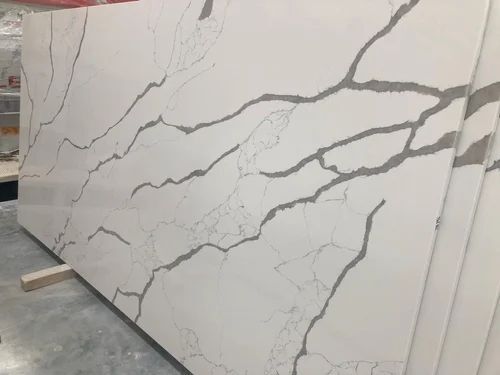Rectangular White Marble Slab