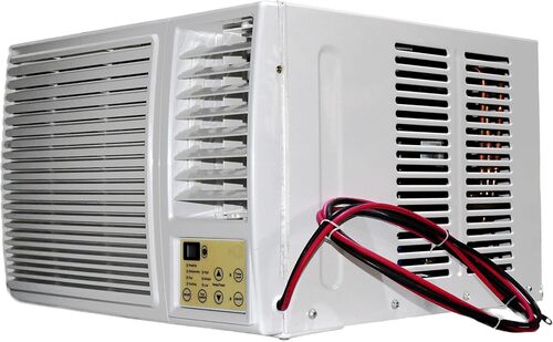 24V Dc Battery Powered Window Air Conditioner 1/2-Ton Heat Pump (24V Dc 6000 Btu/H) - Color: White