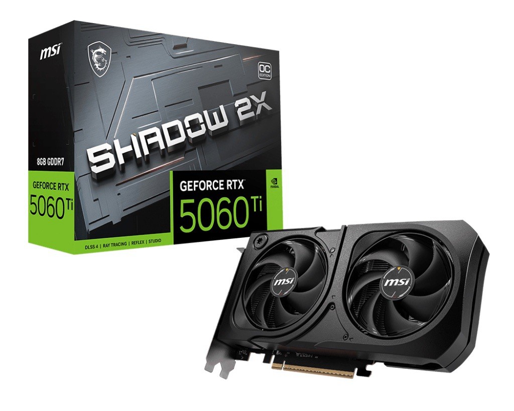 Msi Geforce Rtx 5060 Ti 8Gb Gddr7 Shadow 2X Ray Tracing Graphics Card - Dimension (L*W*H): 40 Millimeter (Mm)