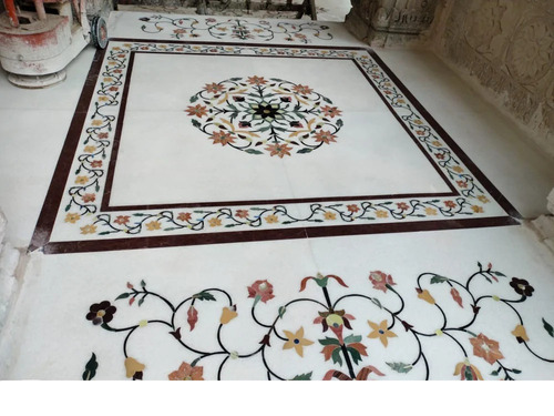 Square 15mm Makrana Marble Floor Medallion